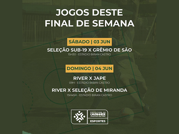 JOGOS IMPERDÍVEIS NESTE FINAL DE SEMANA!