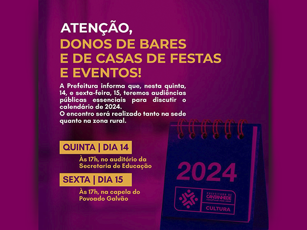 Datas dos Dias Comunitários de setembro, outubro e novembro + eventos  adicionais