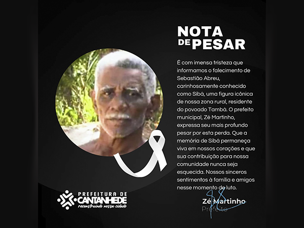 ?? NOTA DE PESAR - SIBÁ