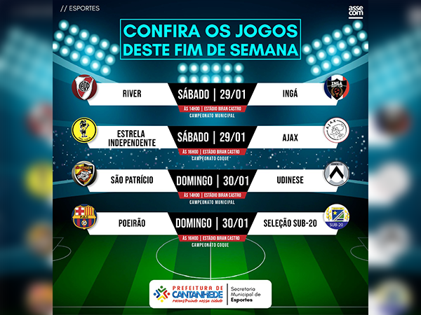 Confira todos os resultados dos jogos do final de semana do